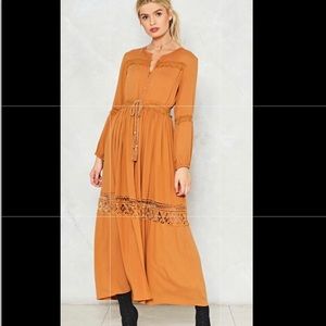 Nasty Gal Wuthering Heights Maxi Dress